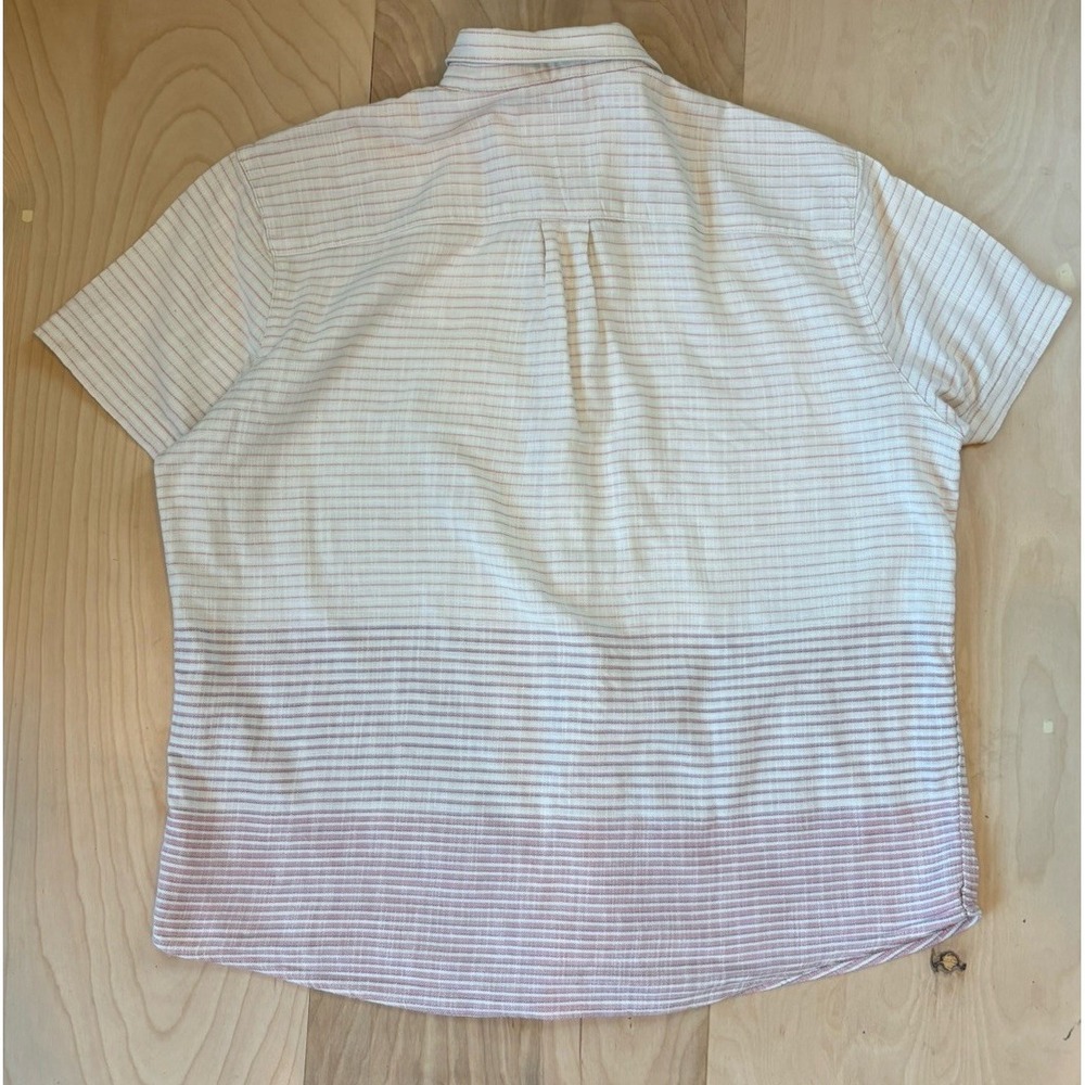 Marine Layer Shirt Mens XL Mini Stripe Stretch Selvage Short Sleeve Button Up - Picture 7 of 7